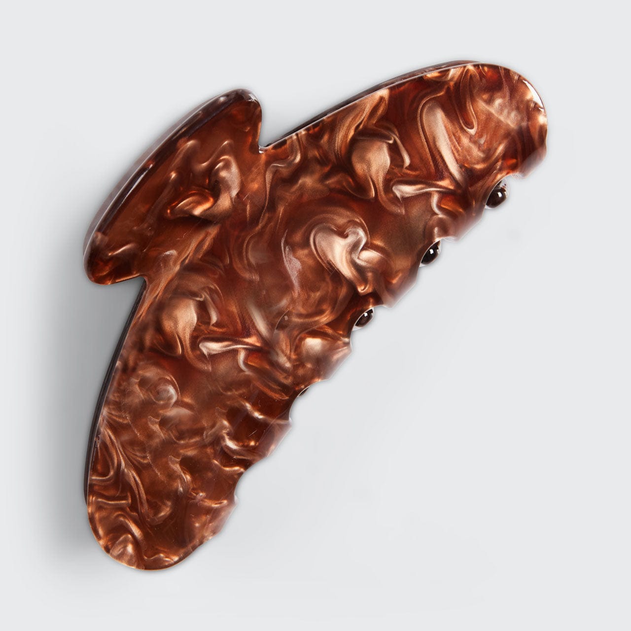 KITSCH: Recycled Plastic Marble Claw Clip - Brunette