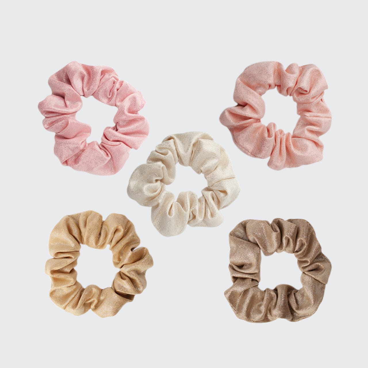 KITSCH: Metallic Scrunchies - Blush