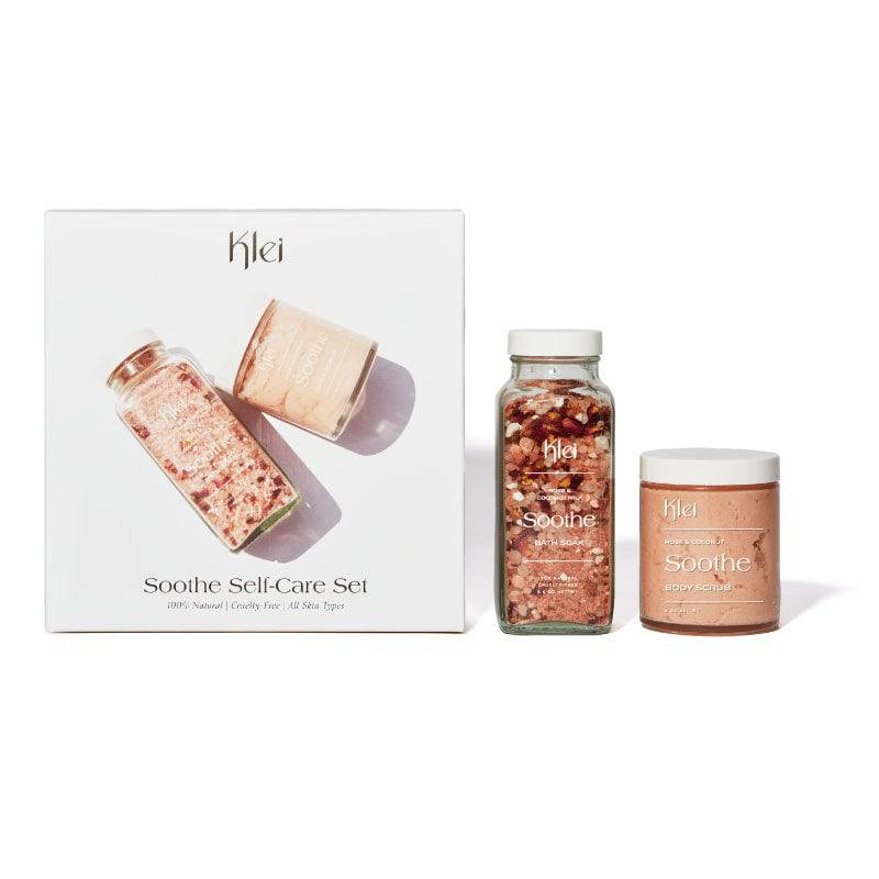 Klei: Soothe Rose Soak & Scrub Self-Care Gift Set