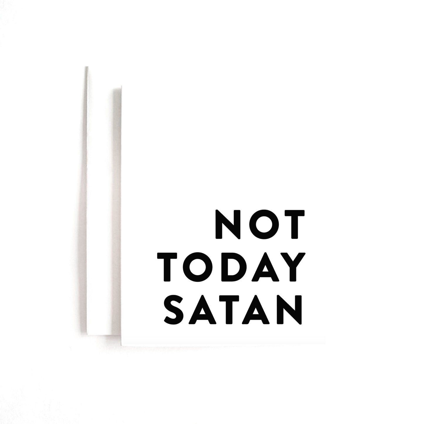 Joy Paper Co.: NOT TODAY SATAN CARD
