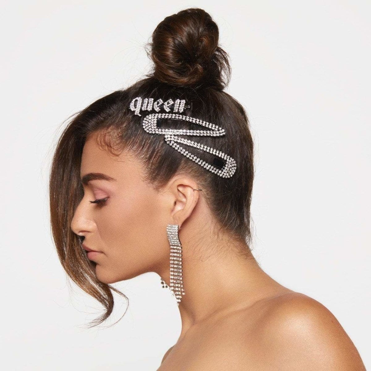 KITSCH: "Queen" Rhinestone Bobby Pin
