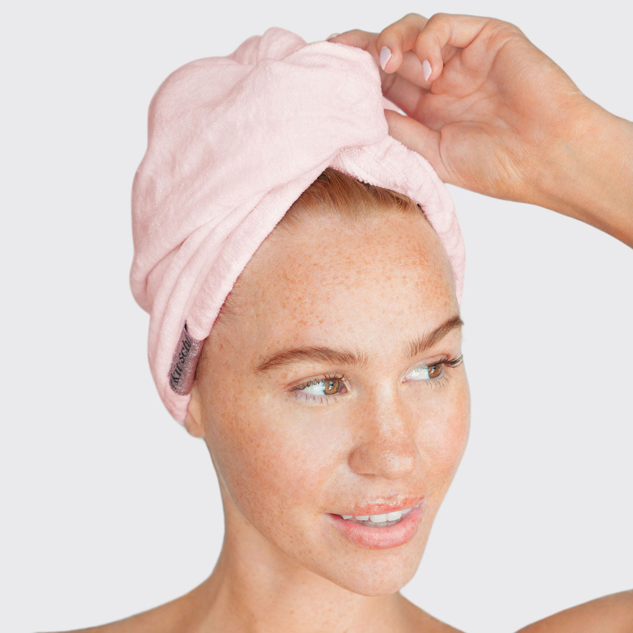 KITSCH: Microfiber Hair Towel - Blush