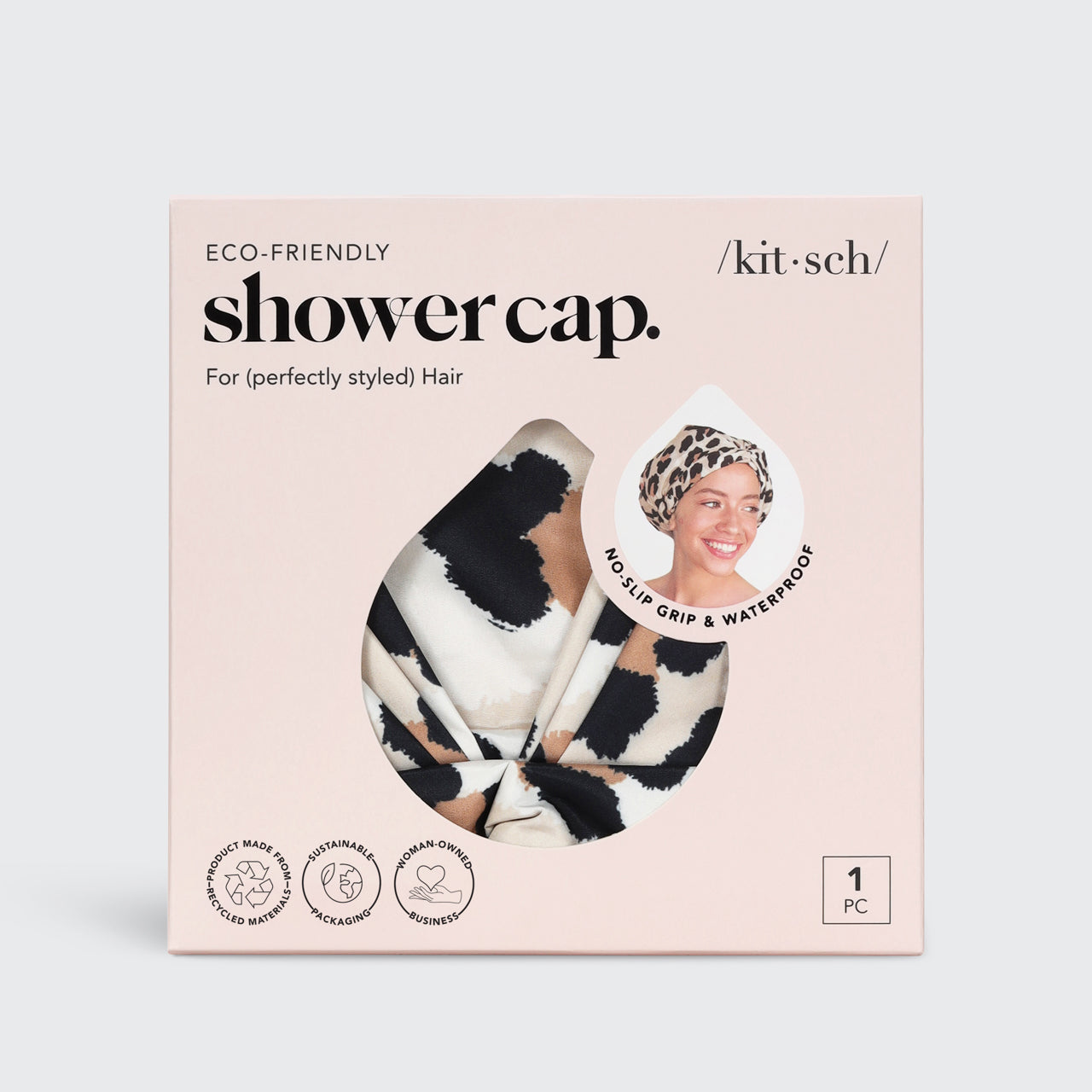 KITSCH: Luxury Shower Cap - Leopard