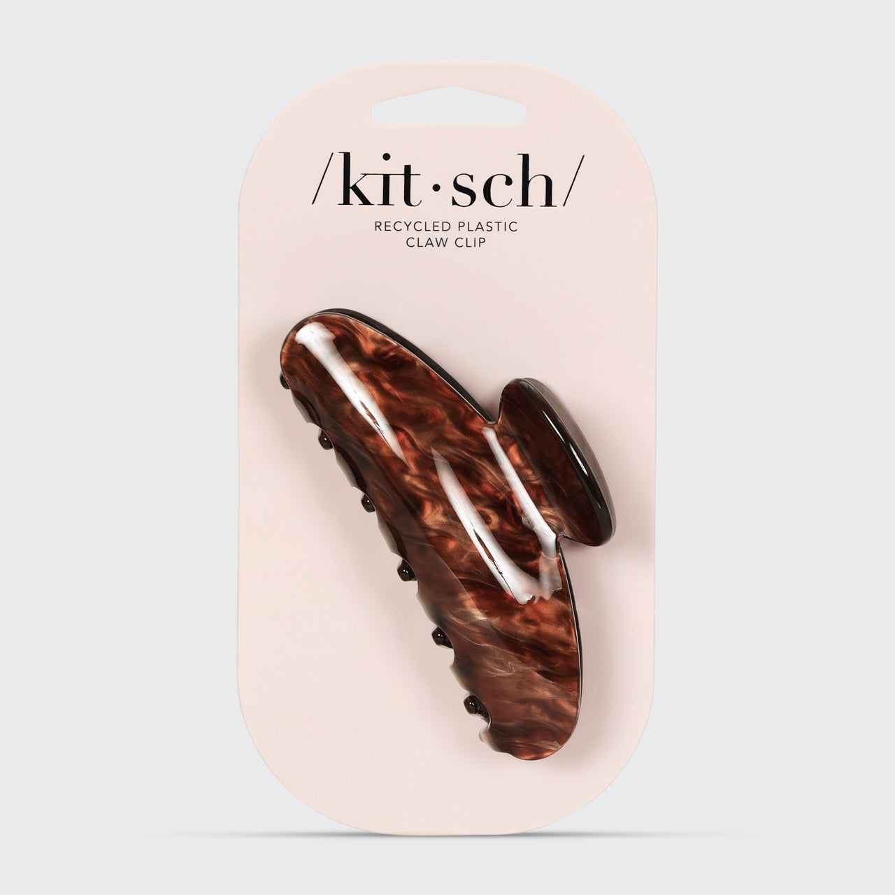 KITSCH: Recycled Plastic Marble Claw Clip - Brunette