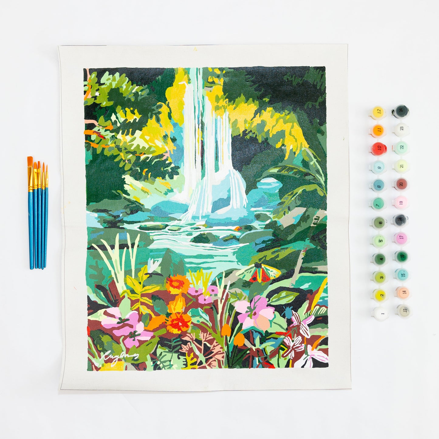 Paint Anywhere Store: Chasing Waterfalls by Hebe Studio Paint by Numbers Deluxe