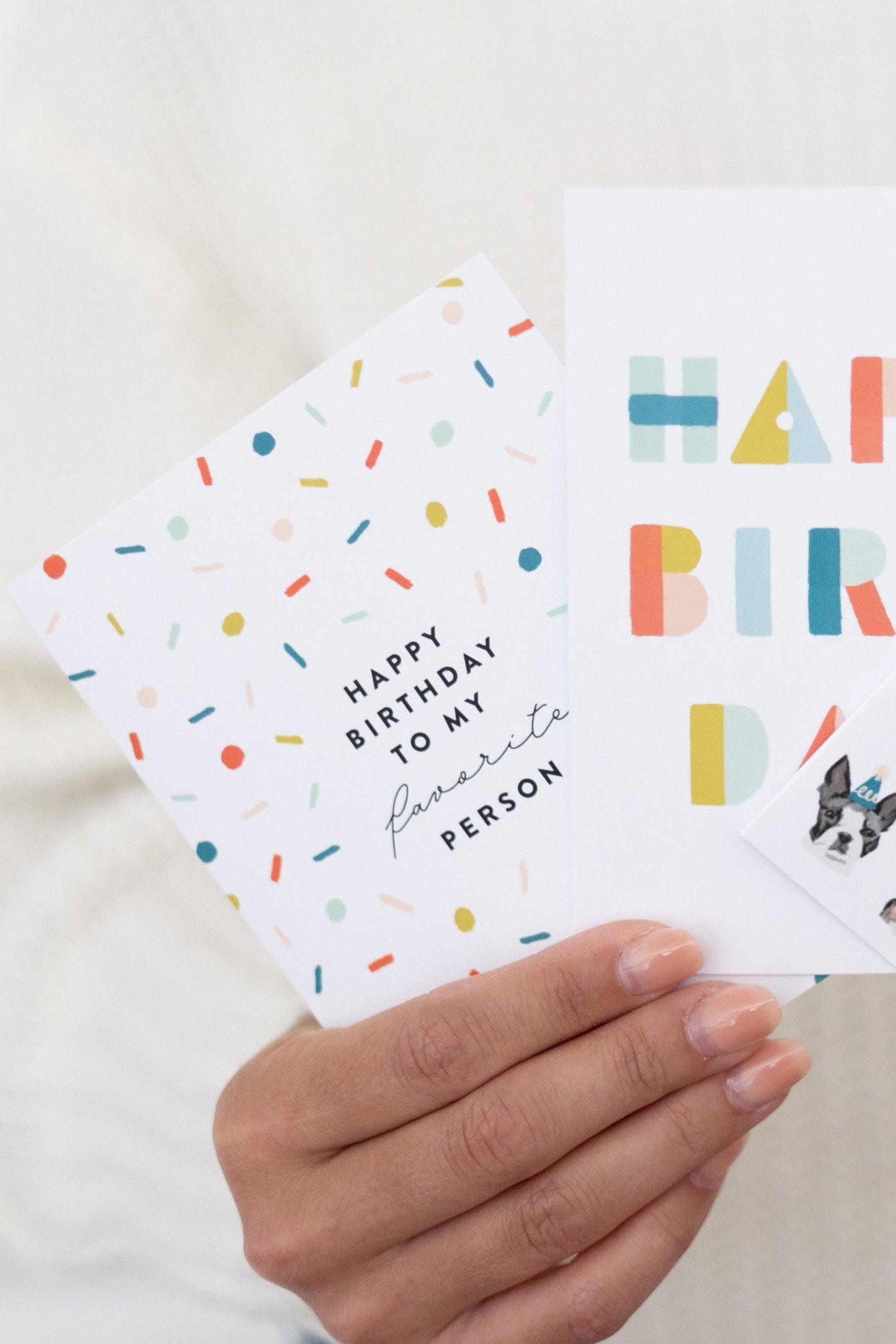 Favorite Person Confetti Birthday Card