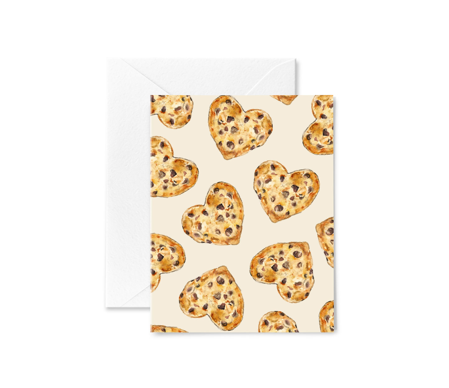 kathyphantastic: Heart Chocolate Chip Cookies Greeting Card