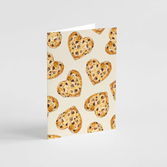 kathyphantastic: Heart Chocolate Chip Cookies Greeting Card