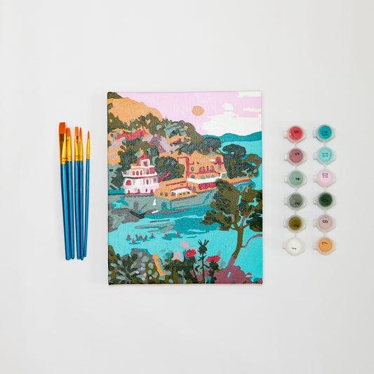 Paint Anywhere Store: Portofino by Hebe Studio Paint by Numbers Framed Mini