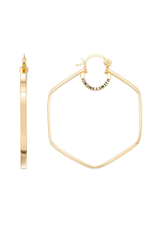 Simone I. Smith: Honeycomb Hoops - Large, Oprah s Favorite Things