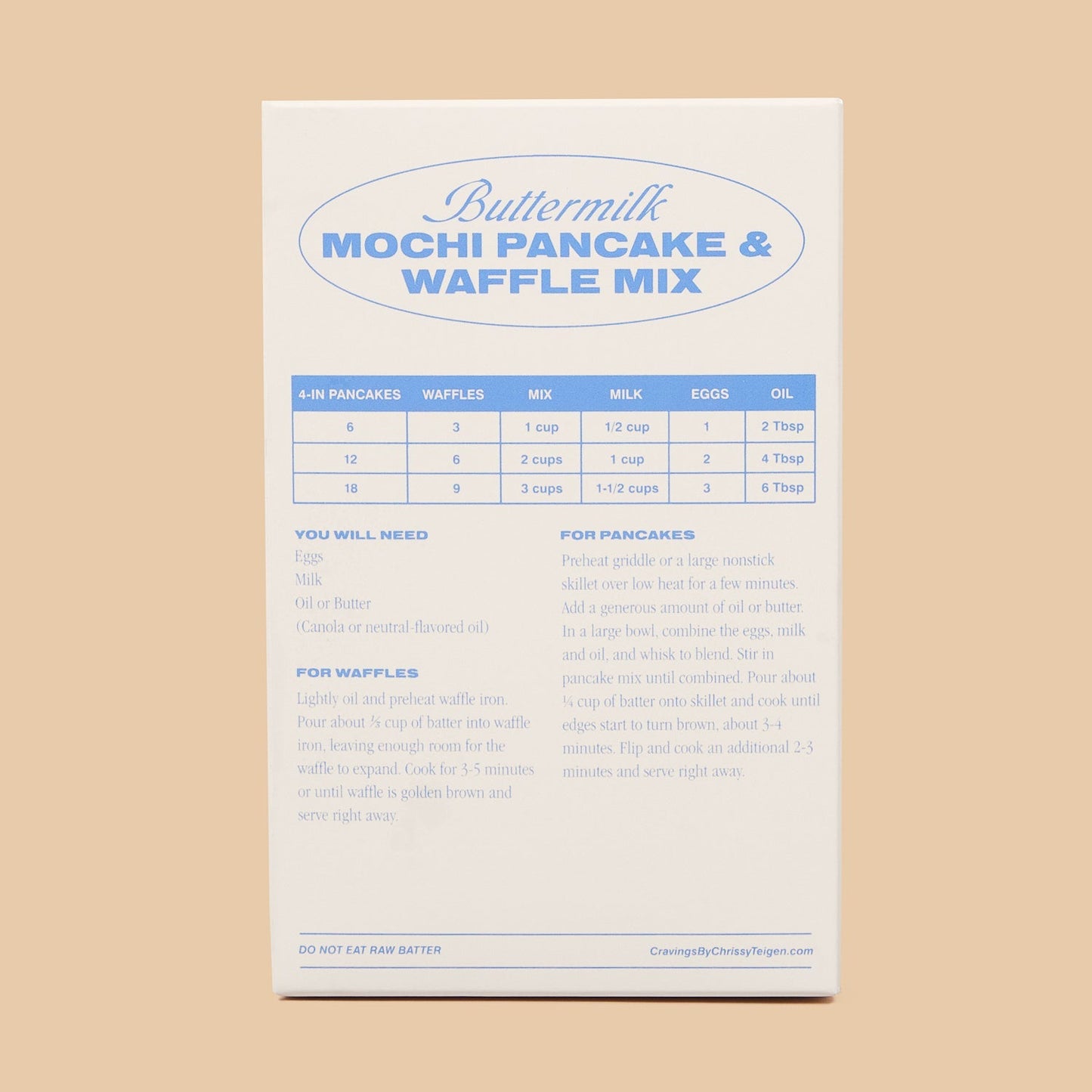 Cravings by Chrissy Teigen: Buttermilk Mochi Pancake & Waffle Mix- 3 Pack