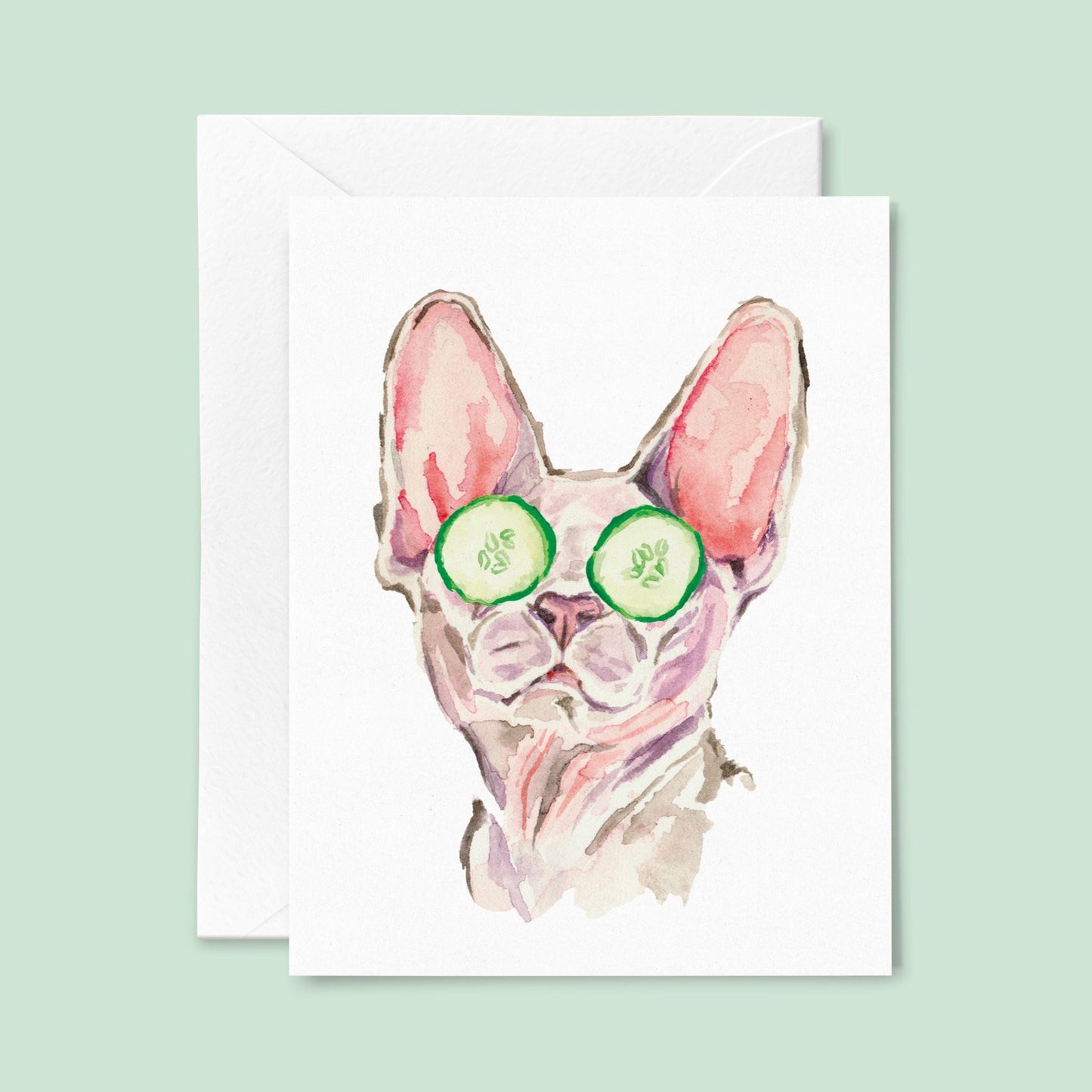 kathyphantastic: Spa Sphynx Cat Card
