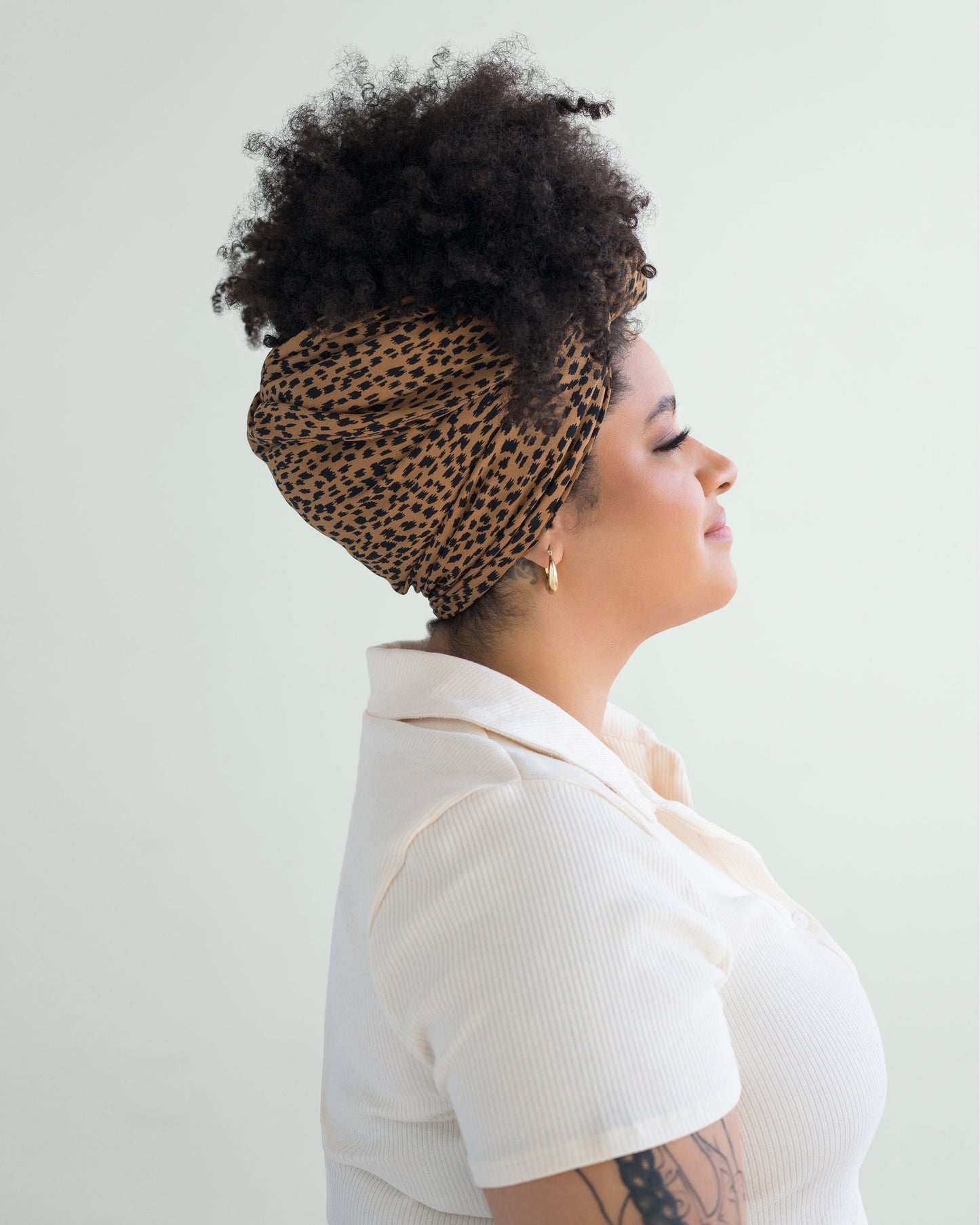 The Wrap Life: Dashed Head Wrap in Umber