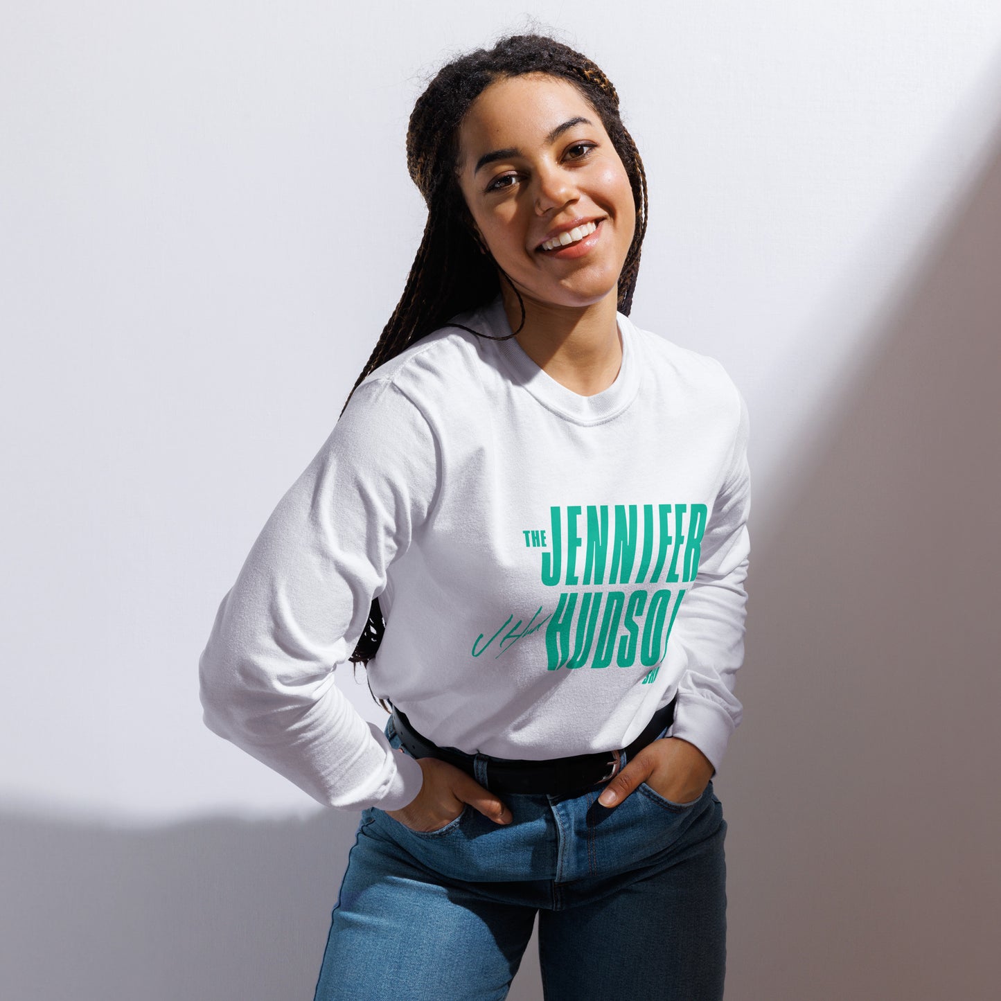 The Jennifer Hudson Show Teal Logo Long Sleeve Shirt