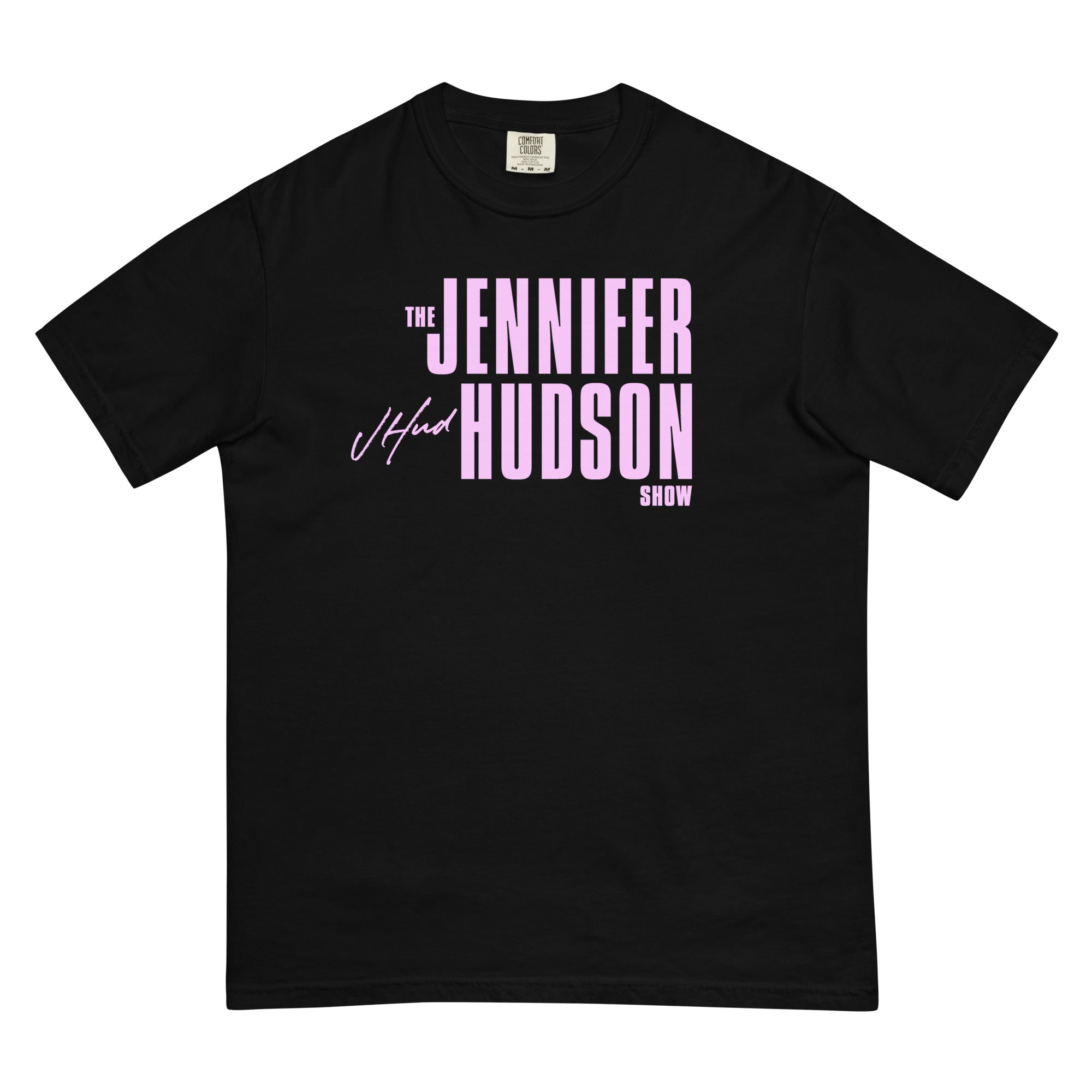 The Jennifer Hudson Show Heavyweight Black Shirt - Lavender Logo – The ...