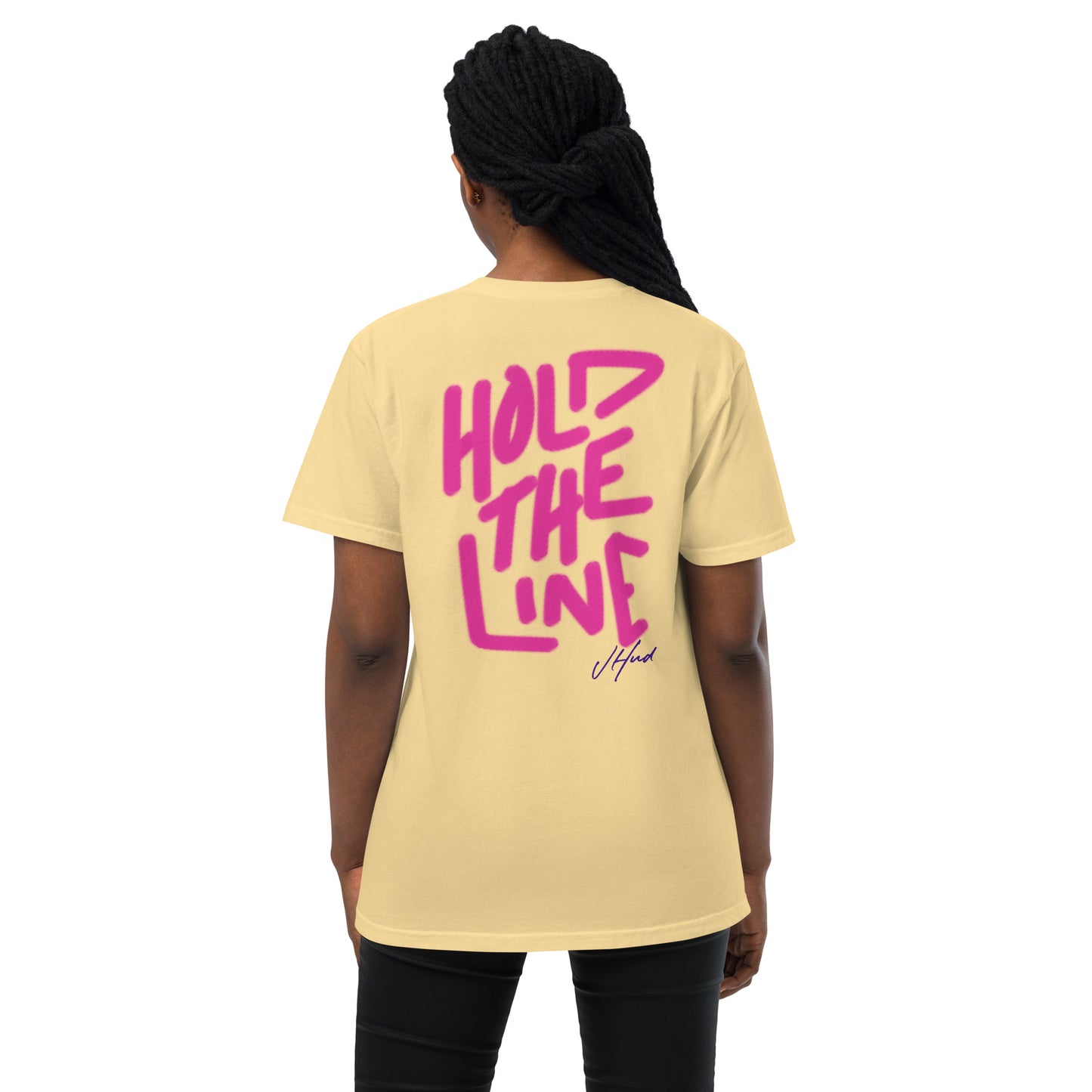 Hold the Line Heavyweight Pocket T-Shirt - White