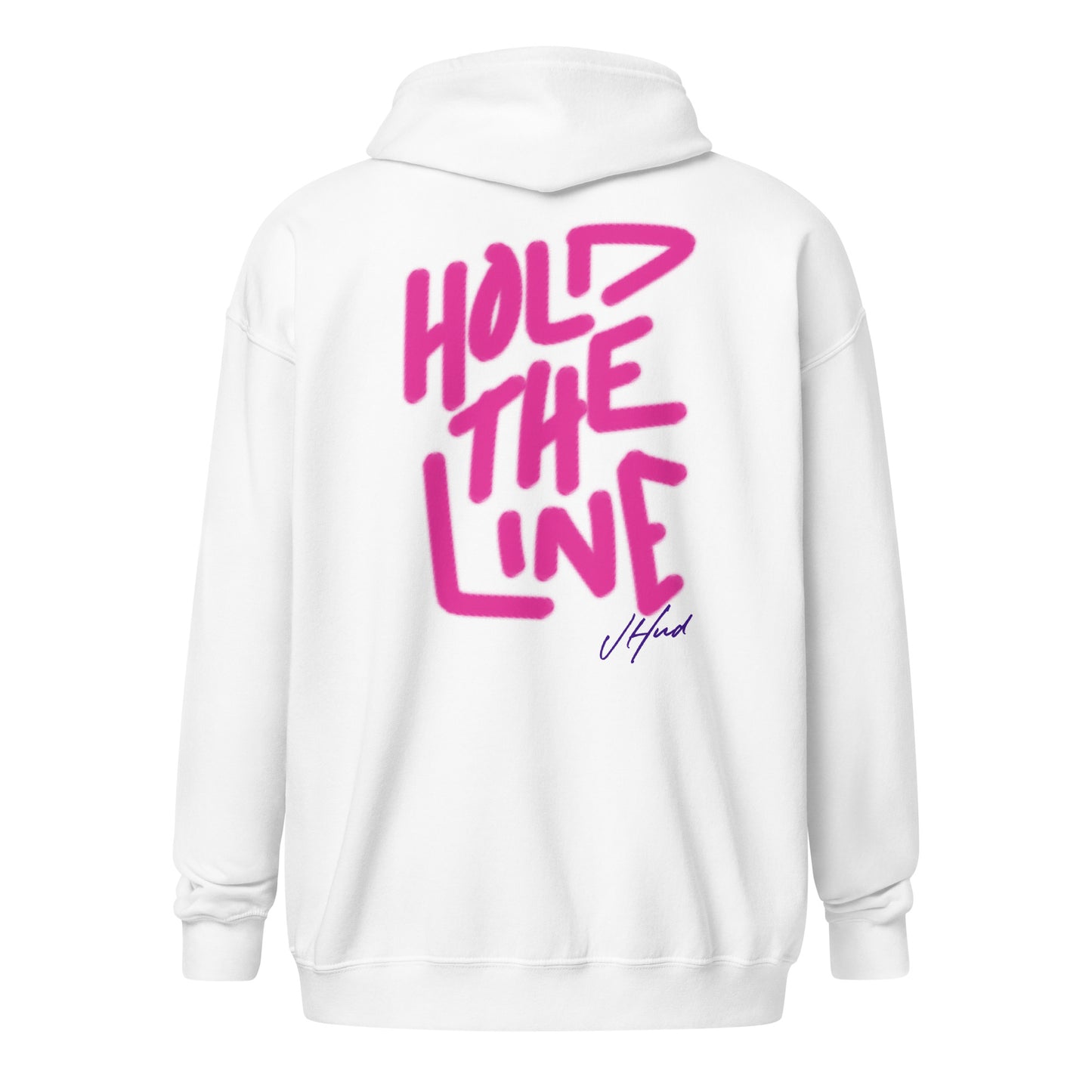 Hold the Line Zip Hoodie - White