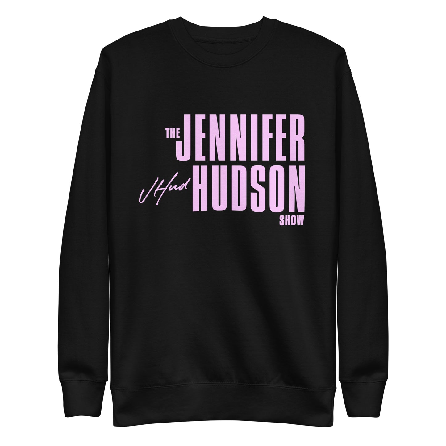 The Jennifer Hudson Show White Crewneck - Lavender Logo