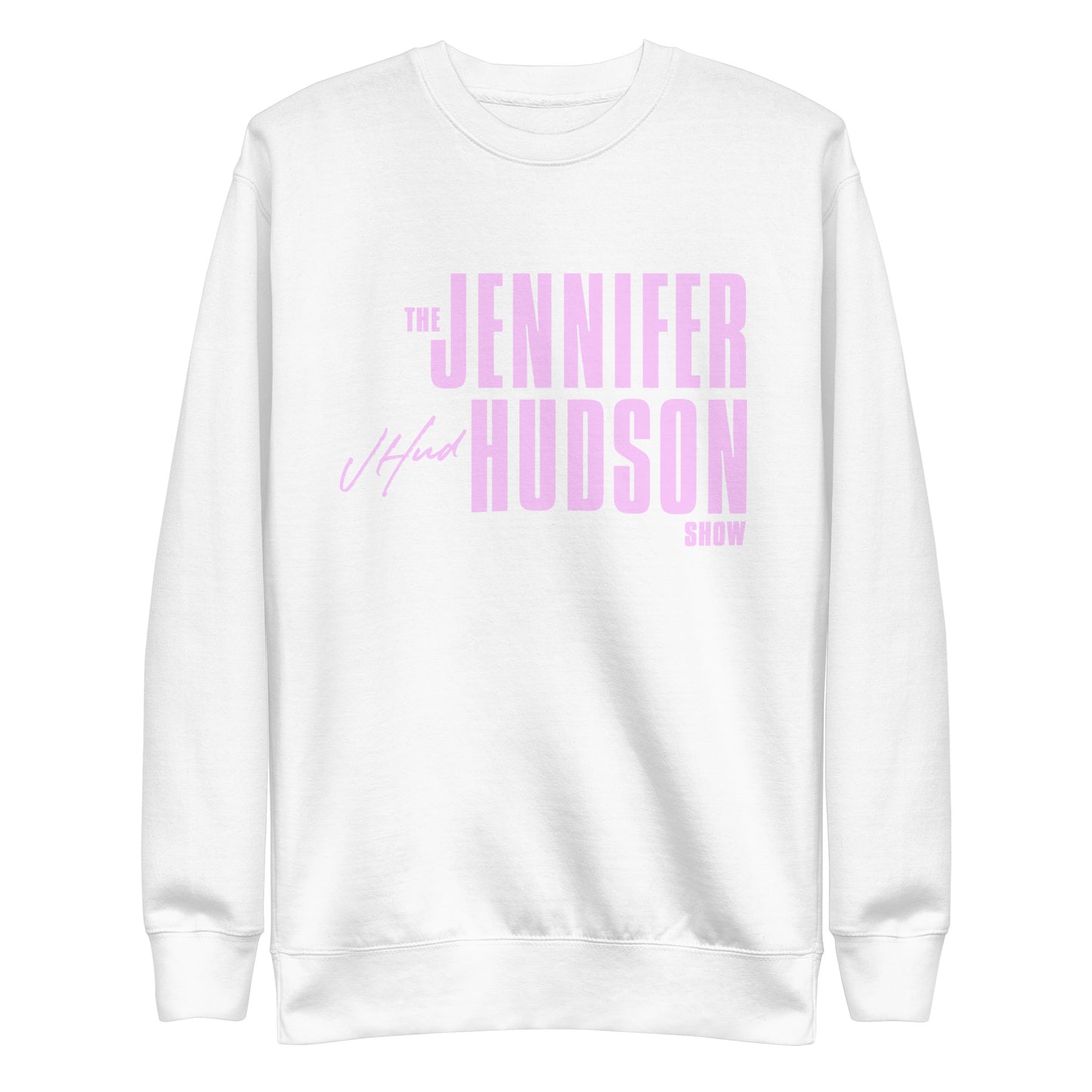 The Jennifer Hudson Show Black Crewneck - Lavender Logo