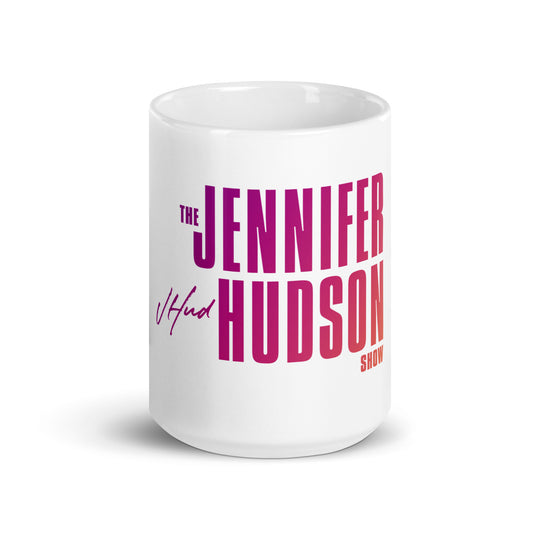 The Jennifer Hudson Show White Mug - Gradient Logo