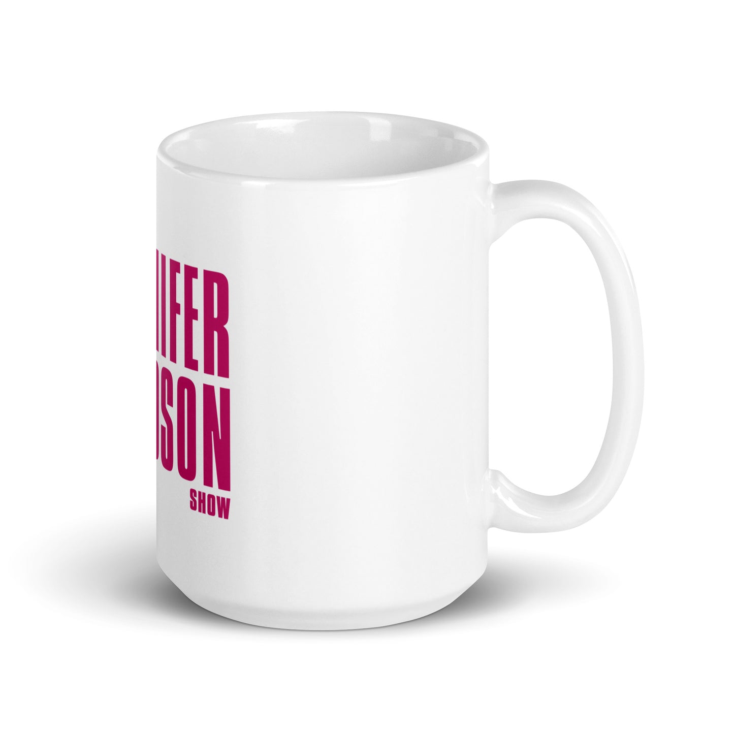 The Jennifer Hudson Show White Mug - Pink Logo
